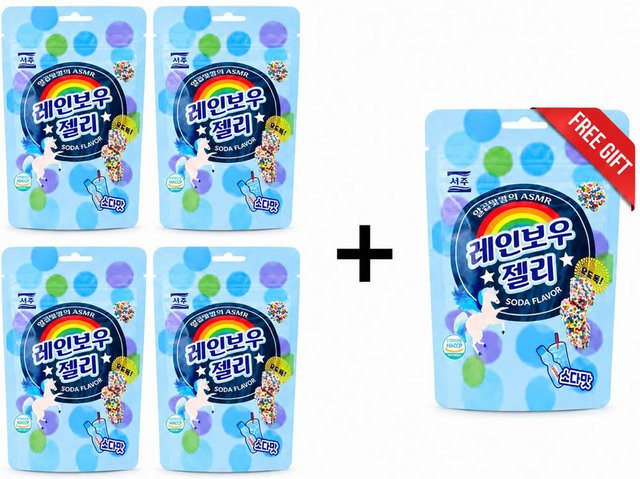 SEOJU Rainbow Soda Gummibärchen 5 x 46 g - Bild 1