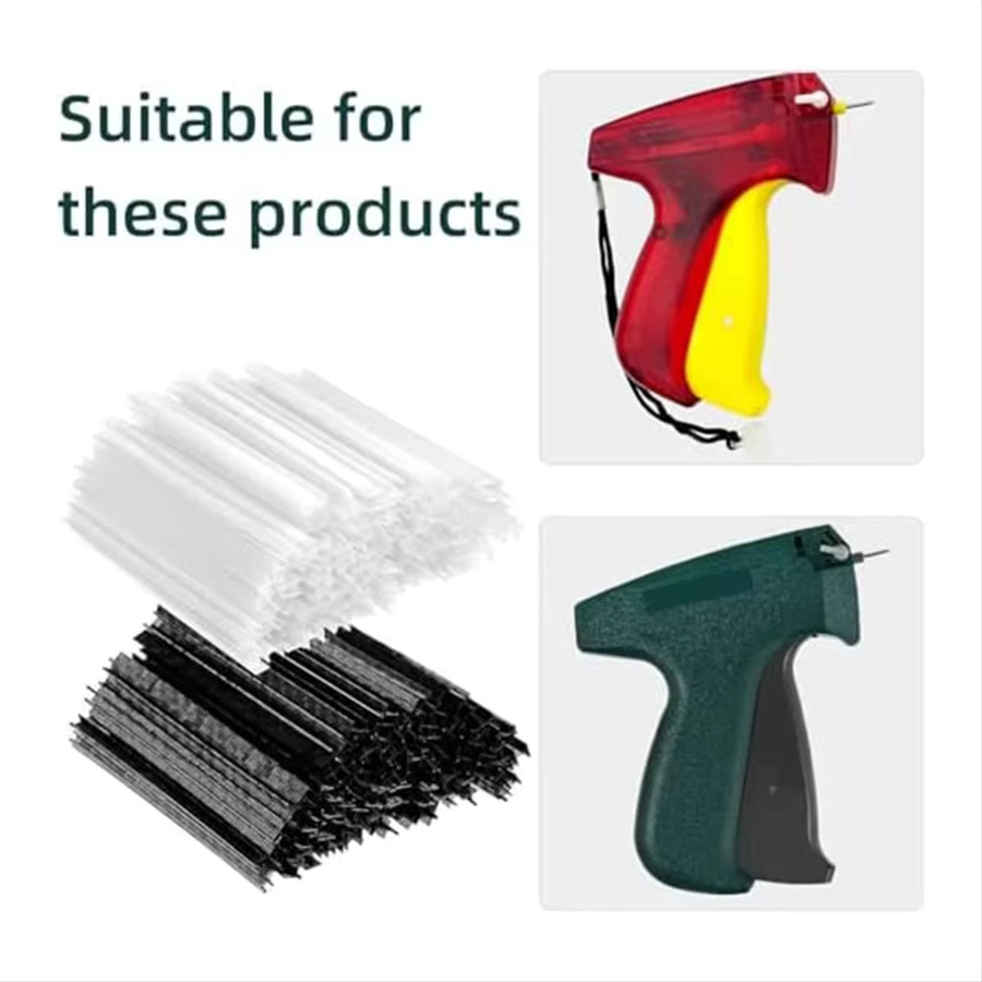 Mini-Tag-Set Befestigungselemente für Preisschilder in Weiß und Schwarz, 0,5 cm, aus Kunststoff, geeignet für Standard-Tag-Geräte - Bild 3