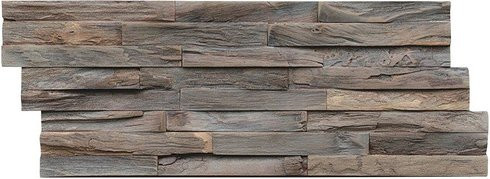 INDO Wandverblender INDO Teak Elegance, braun, geölt, Holz, Stärke: 2 cm - Bild 1