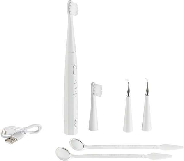 Wellys Elektrische Zahnbürste, 7-teilig, Unisex, White - Bild 1