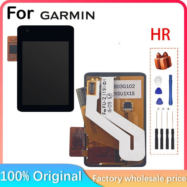 Garmin Vivoactive HR Ersatz-LCD-Display mit Touchscreen in Schwarz für die Reparatur deiner Smartwatch - Bild 1