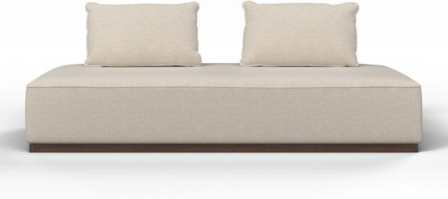 Bessagi Home Sofa Christina in Beige aus Webstoff mit verstellbarer Kopfstütze - Bild 1