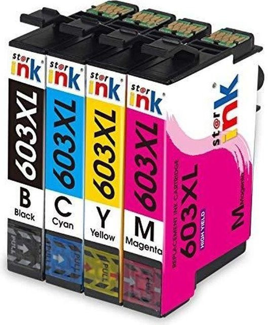Starink Tintenpatronen 603XL Mehrfarbig 4er-Pack kompatibel mit Epson Workforce - Bild 1