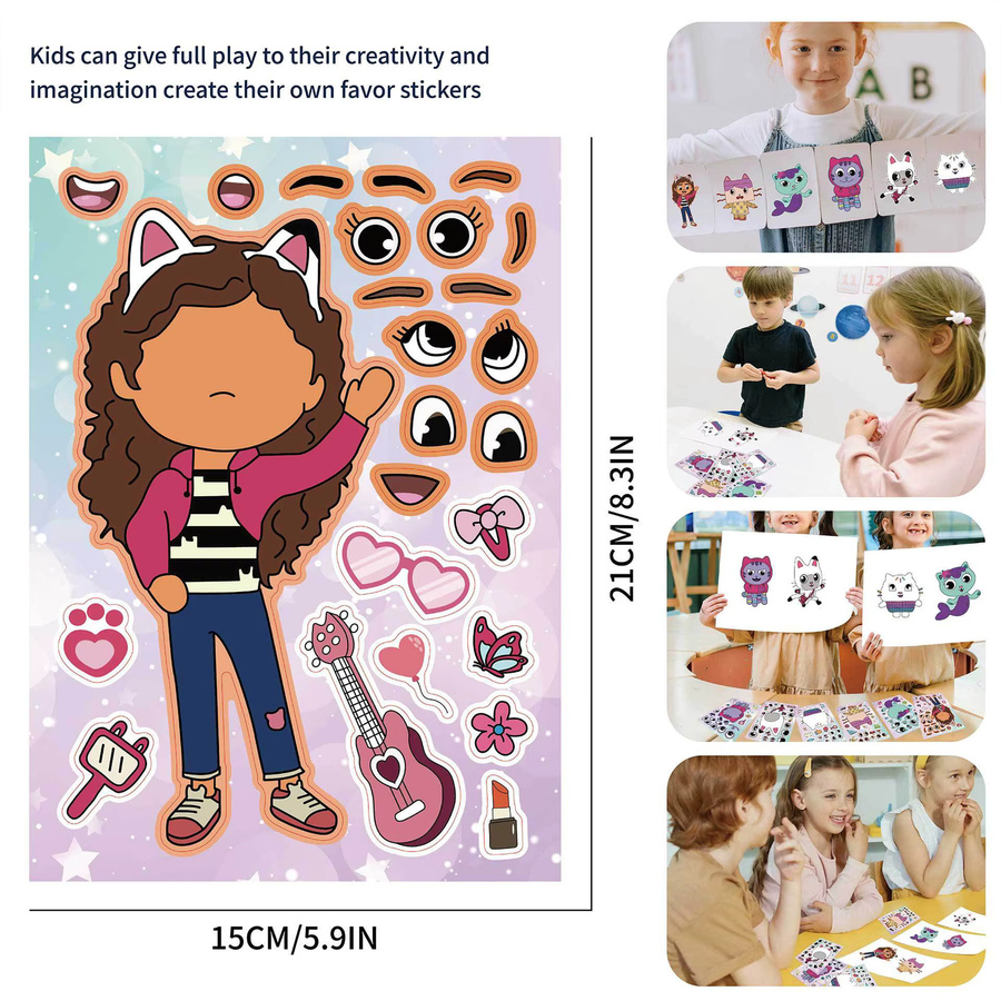 Disney Gabby Dollhouse Aufkleber, Puzzle - Bild 3