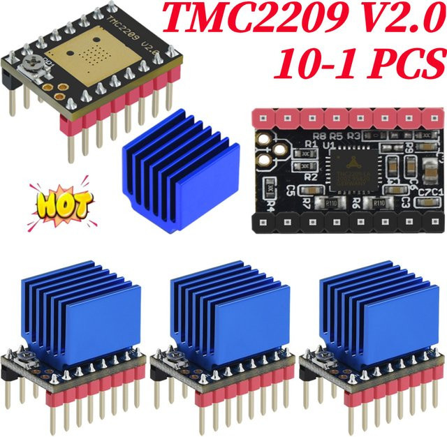 10er Set JOCESTYLE TMC2209 V2.0 Schrittmotortreiber mit 2,5A UART-Unterstützung für 3D-Drucker SKR V1.3/1.4 - Bild 1