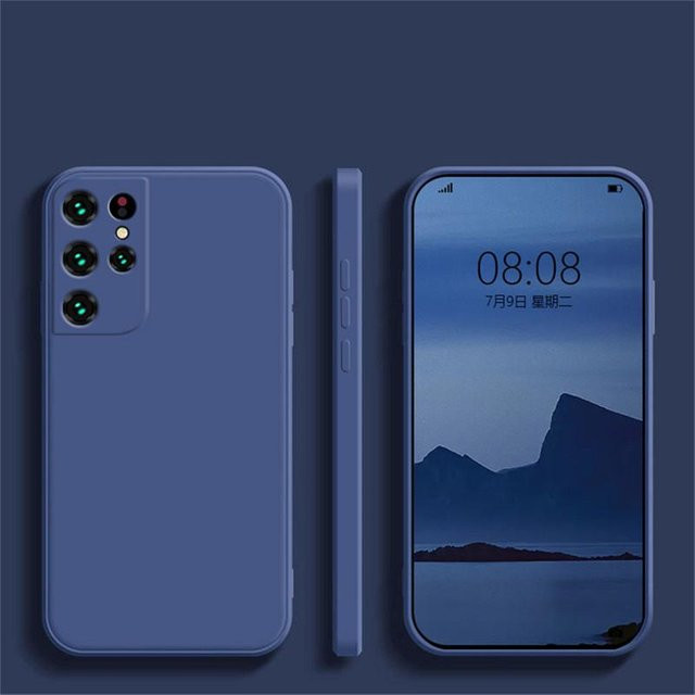 Stoßfeste Flüssigsilikonhülle für Samsung Galaxy S23 S22 S21 S20 FE Plus Note 10 20 Ultra A32 A42 A52S A73 A53 A13 in Grau - Bild 1