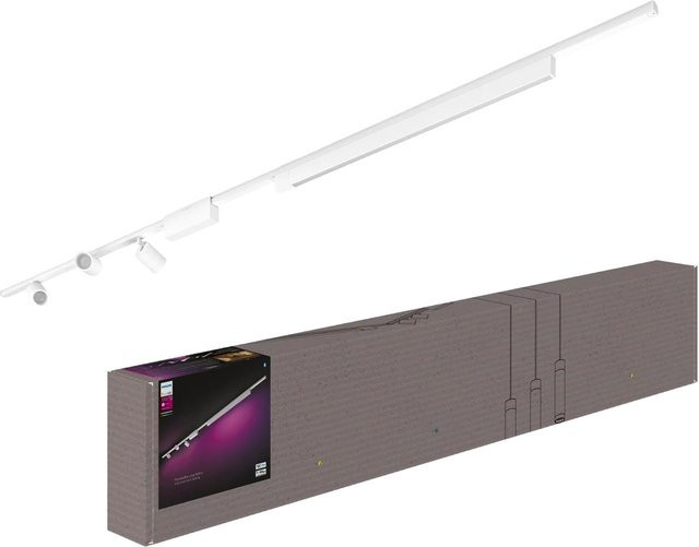 Philips Hue Perifo LED-Schienenbeleuchtung Basis-Set mit 3 Spots und Lightbar in Weiß - Bild 1