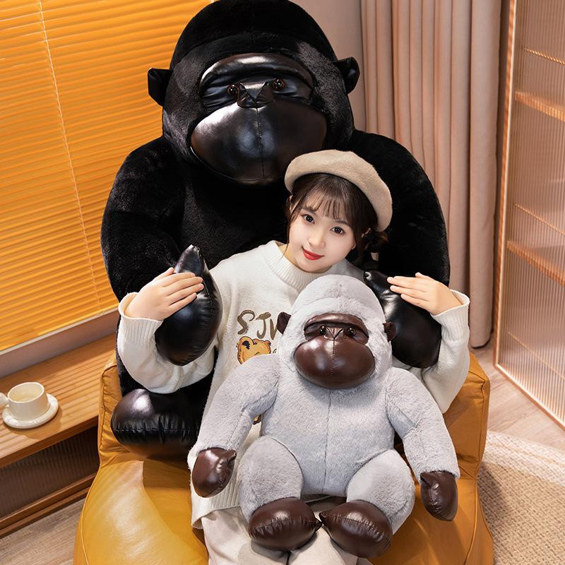 Kidsly Gorilla Plüsch Puppe, Schwarz Grau, 35cm, ab 14 Jahren - Bild 1
