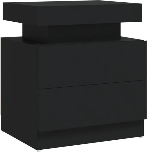 vidaXL Nachttisch aus Holzwerkstoff in Schwarz, B/T/H: 45 x 35 x 52 cm - Bild 1