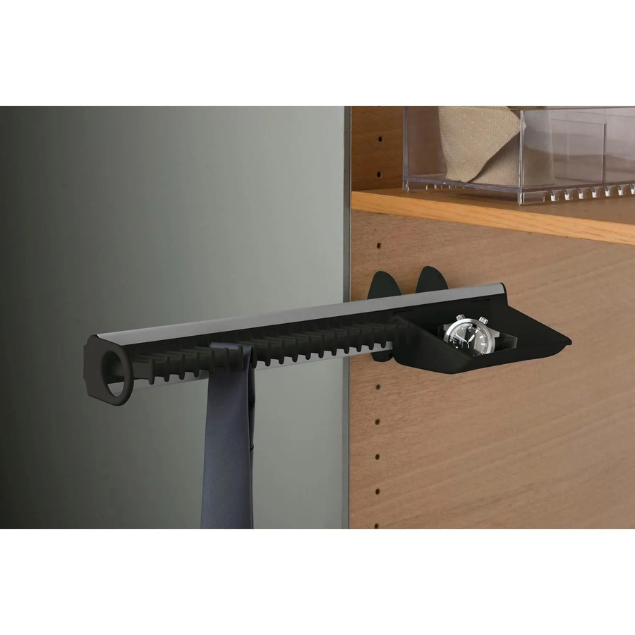Servetto Krawattenhalter Self System Modell B aus Aluminium und Kunststoff in Schwarz - Bild 2