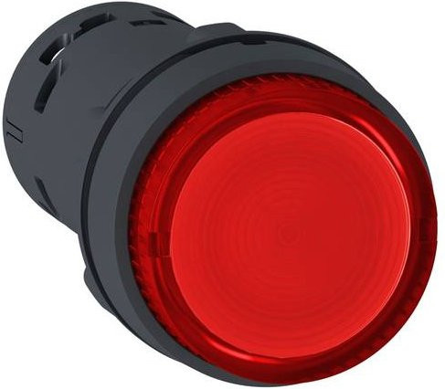 Schneider Electric Harmony XB7NJ04M1 Leuchtdrucktaster, Monoblock aus Kunststoff, Farbe: Rot, Ø22mm, mit integrierter LED, 230V AC - Bild 1
