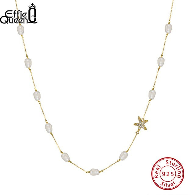 EFFIE QUEEN Halskette, 925 Silber, Perle, Zirkonia, Damen - Bild 1