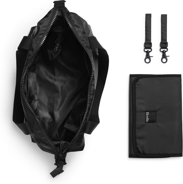 Elodie Wickeltasche Soft Shell in Brilliant Black mit Trageriemen, waschbar - Bild 1