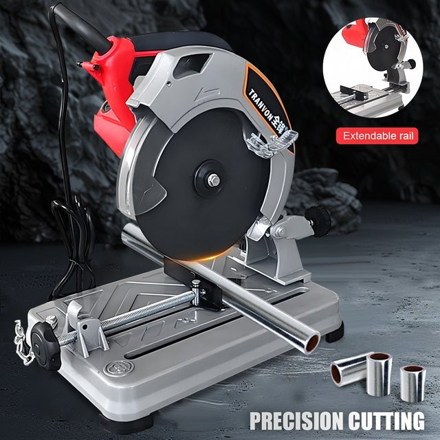 Tungfull Tragbare Mehrzweck-Schneidemaschine in Rot, Desktop-Säge für Holz, Metall, Stahl und Aluminium, 220 V - Bild 1