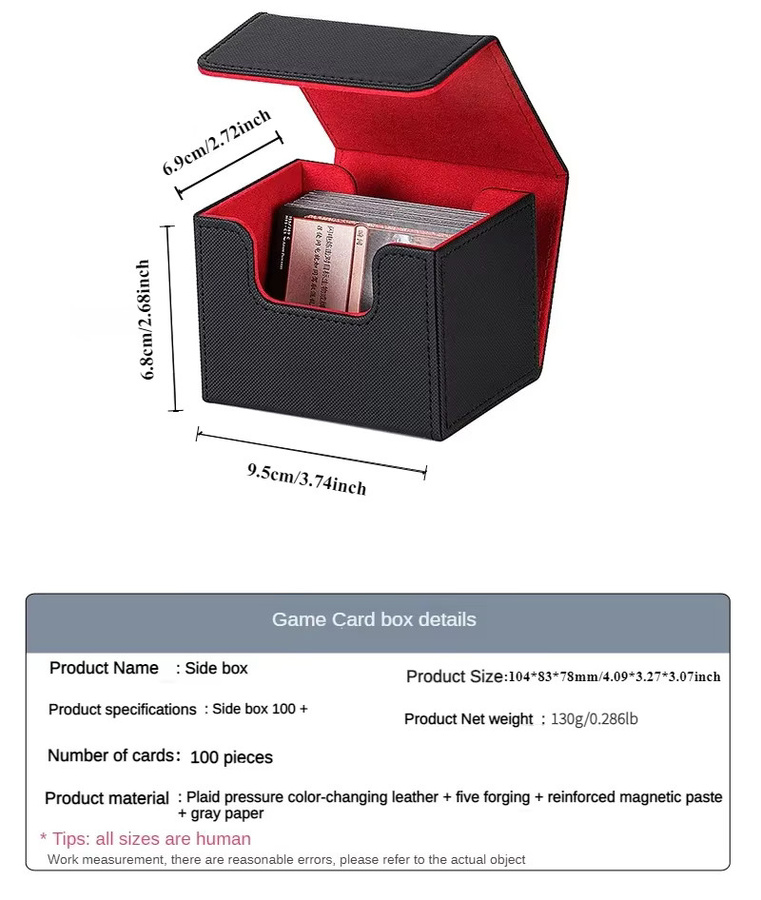 RyshePro Trading Card Deck Box, Sammelkartenetui, Weiß, Kunststoff - Bild 6
