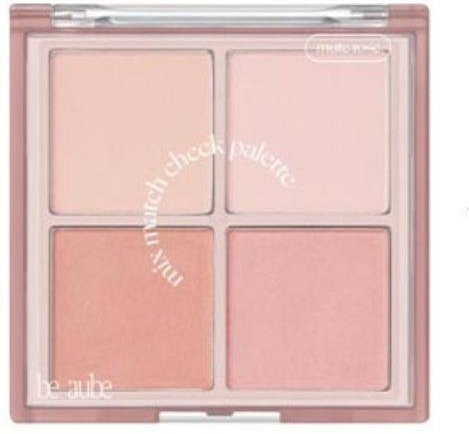 be aube Mix Match Wangenpalette, 11,6g, 03 Rose Garden, Matt - Bild 1