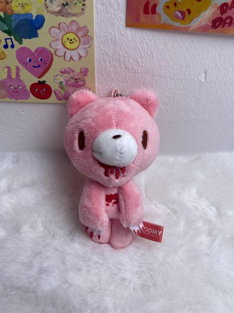 Yiran toy Düsterer Bär Plüschanhänger, Rosa, ab 14 Jahren - Bild 1