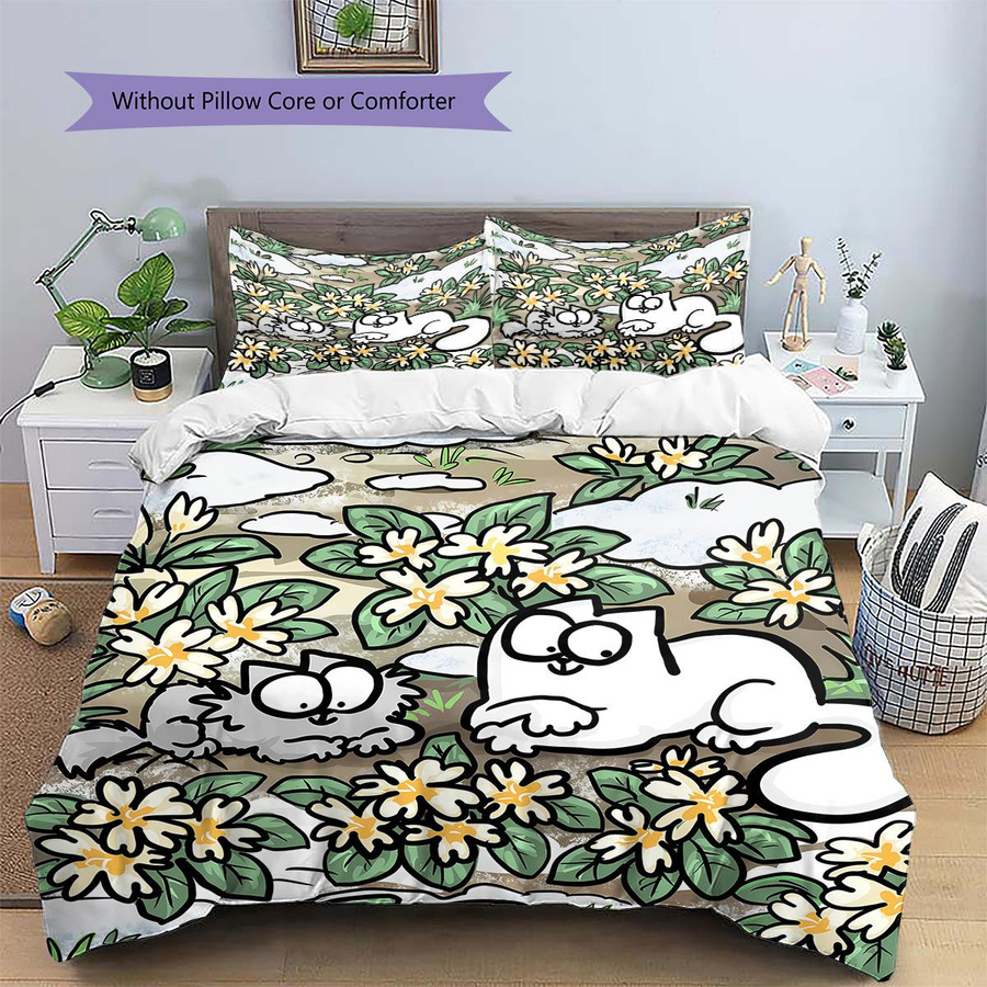 Simon's Cat Bettwäsche Set mit Motiv, Mehrfarbig, B/H: 140 x 200 cm - Bild 1