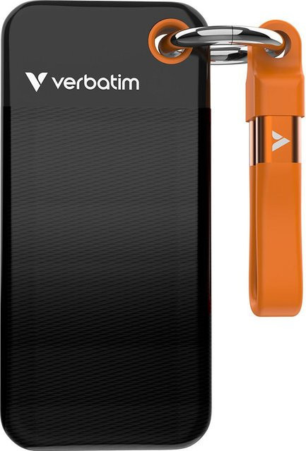 Pocket SSD Externe SSD 1 TB USB-C M.2 Schwarz/Orange - Bild 1