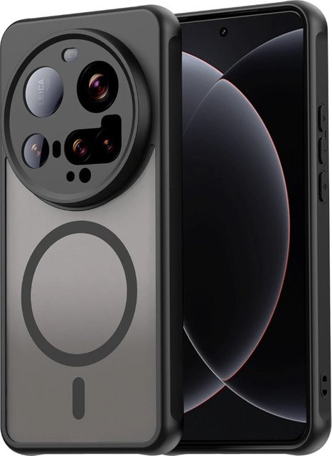 Matte und durchscheinende magnetische Handyhülle für Xiaomi 15 Ultra mit MagSafe Kompatibilität und Slim Drop Protect in Schwarz, Grün oder Transparent - Bild 1