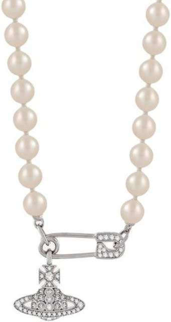 Vivienne Westwood Halskette, Perle, Glas, Silber, Damen - Bild 1