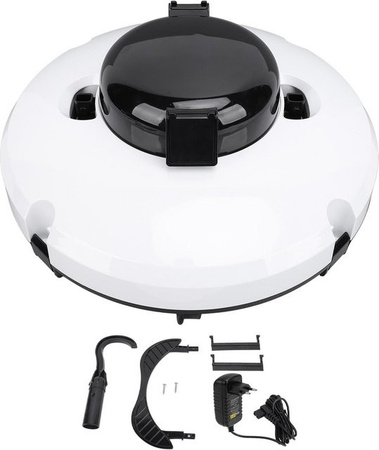 DIYelecs Kabelloser Roboter-Poolreiniger in Grau mit IPX8 Wasserdichtigkeit und 5200mAh Akku für Above-Ground und In-Ground Pools
