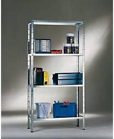 Schulte Steck-Grundregal verzinkt H 180 cm x B 120 cm x T 50 cm - Bild 3