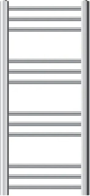 LuxeBath Elektrischer Badheizkörper mit Heizstab 600W und Digitalthermostat, Chrome, B/H: 40 x 80 cm - Bild 2