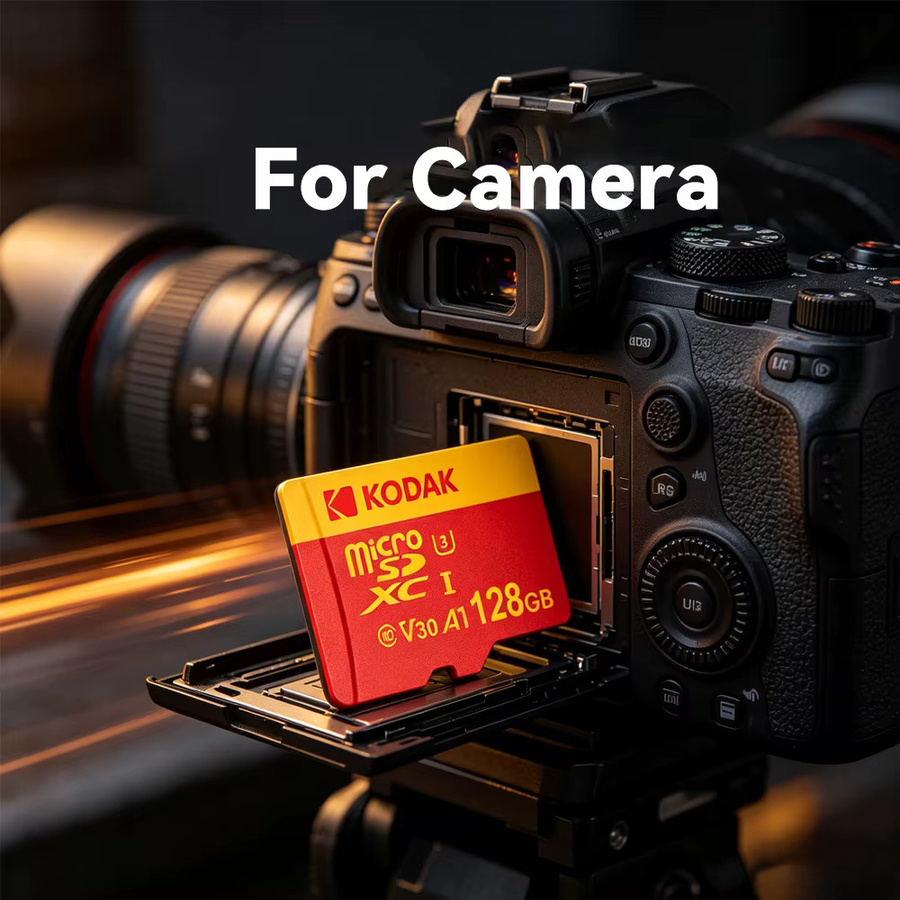 Kodak Red Dark Power Micro SD-Karte mit SD-Adapter für Gaming, Kamera, Drohne und Dashcam - Bild 4