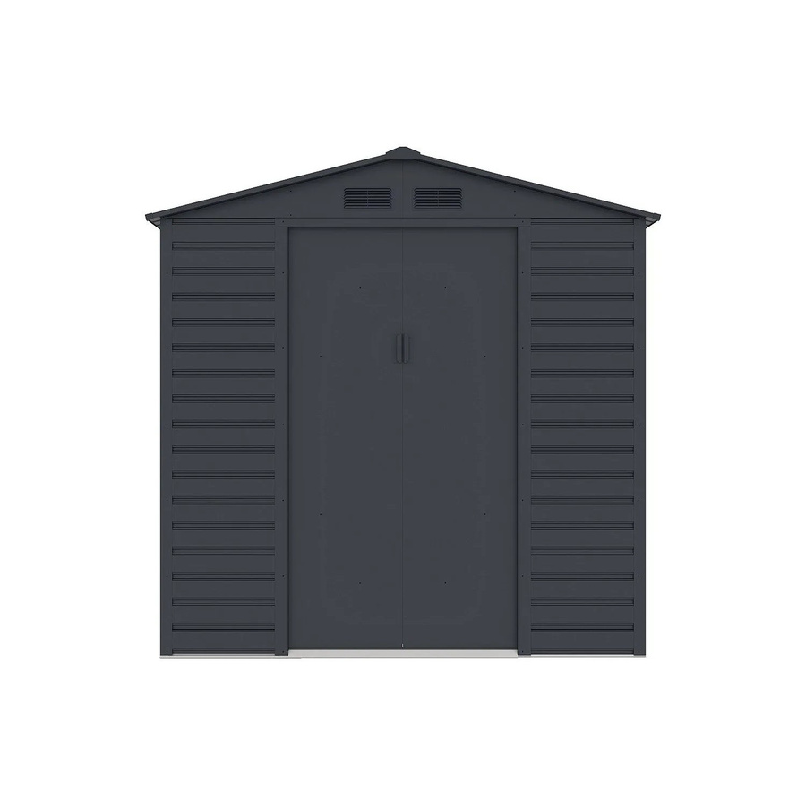 Vente-unique Schrebergartenhaus Adelmo aus verzinktem Stahl in Anthrazitgrau Matt, Höhe: 203 cm - Bild 2