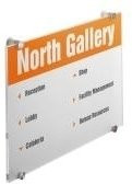 Durable Crystal Sign Türschild aus Acrylglas in Transparent, DIN A3, B: 29,7 cm, H: 42,0 cm - Bild 1