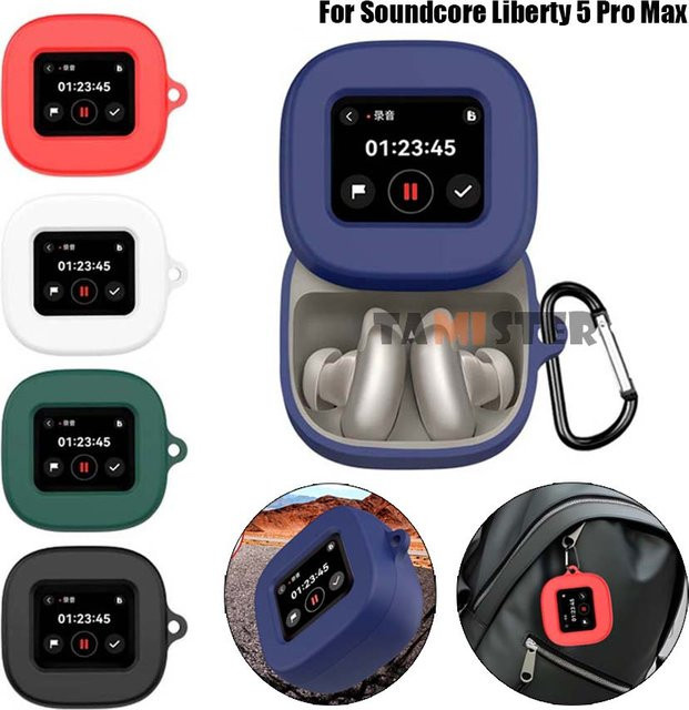 Soundcore Liberty 5 Pro Max Silikon Schutzhülle in Blau - Bild 1