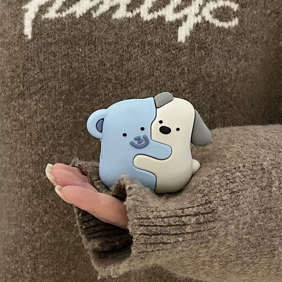 Niedrige 3D-Eiscreme-Welpen Cartoon Schutzhülle für Apple AirPods 4 und AirPods Pro 3 in Multicolour - Bild 2