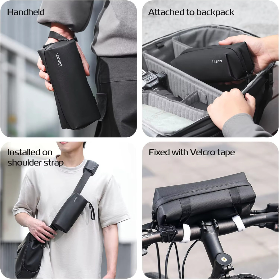Ulanzi PK-04 Tragbare Kamera-Aufbewahrungstasche in Schwarz für DJI Osmo Pocket 4 3 2, Insta360 und GoPro 13 Schutzhülle und Action-Kamera Zubehör - Bild 6