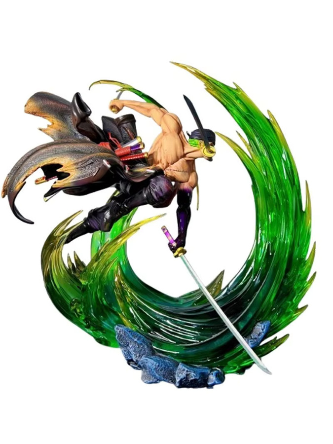 Bandai One Piece Roronoa Zoro, Anime Figur, 24cm, Leuchtende PVC-Statue - Bild 3