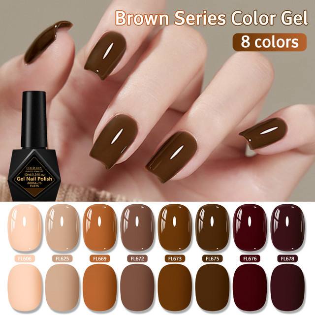 Four Lily Brown Series Nagellack, Gel, Gelb, Glänzend, 10 ml - Bild 1