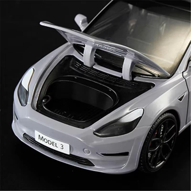 LYZRC Tesla Sportwagen Modellauto 1:24 mit Licht und Ton, grau - Bild 2