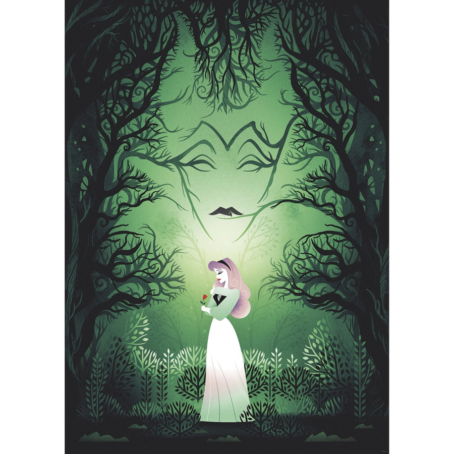 Komar Wandbild Disney Sleeping Beauty Aurora und Maleficent, Grün, Breite: 50 cm, Höhe: 70 cm - Bild 2