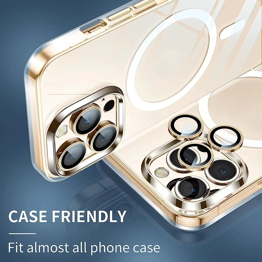 Goldgelbes Kameraobjektivschutzglas für Apple iPhone 17 Pro Max, 16 Pro Max und 15 Pro Max als Schutzfolie - Bild 5