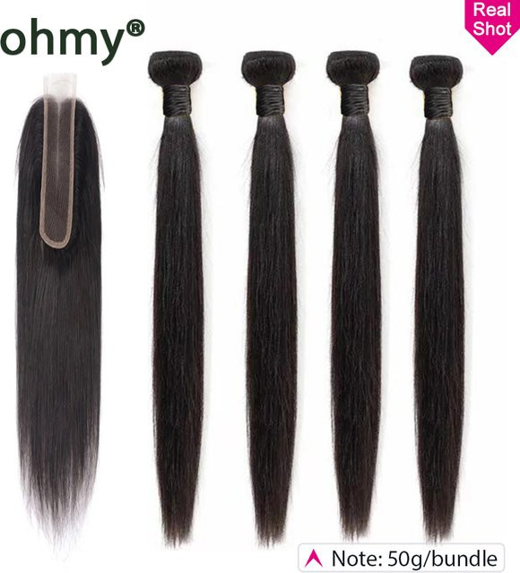 Ohmy Haar Bundles, Vietnam Menschenhaar, gerade, 50g - Bild 1
