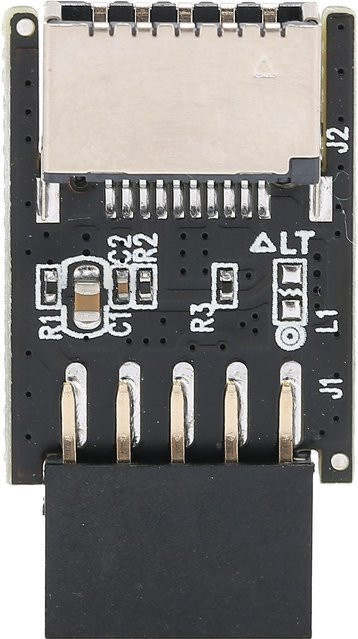 mfySpace USB 2.0 auf Typ E Adapter, 9-Pin auf Typ C Front Panel Anschluss, Schwarz - Bild 1