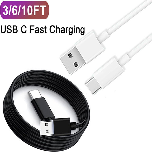 10W USB-A auf Typ-C Ladekabel für Android-Smartphones in Schwarz, 1m Länge - Bild 1