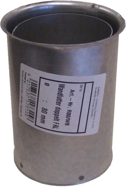Firefix Wandfutter für Pelletofen in Silber, Breite: 120,0 cm - Bild 1