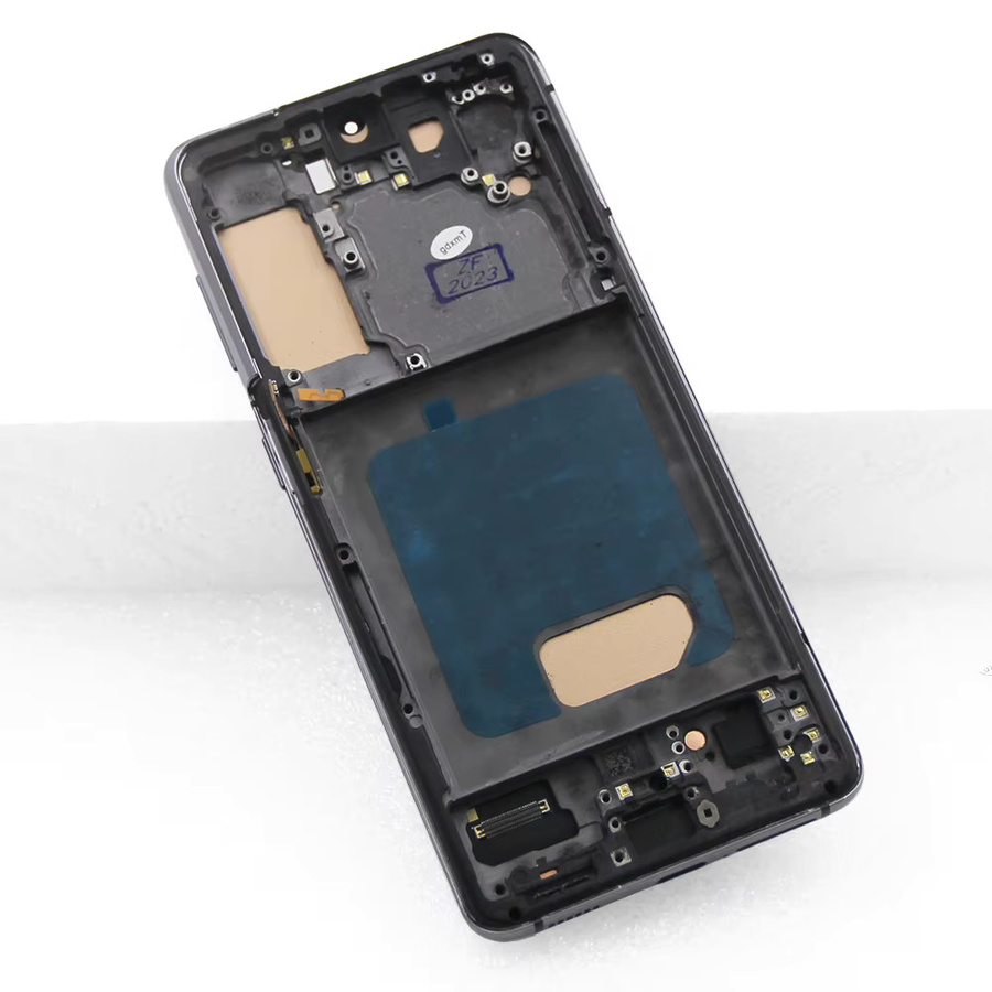 Samsung Galaxy S21 5G G991B LCD Display mit Rahmen und Touch Screen in Schwarz als Ersatzteil für die Montage - Bild 4