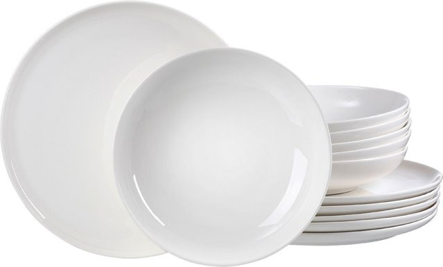 Ritzenhoff & Breker Tafelservice Skagen aus Porzellan, 12er Set, Weiß - Bild 1
