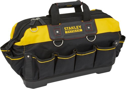 Stanley FatMax Werkzeugtasche aus Nylon und Leder in Schwarz B: 49 cm, T: 17 cm, H: 26 cm - Bild 4
