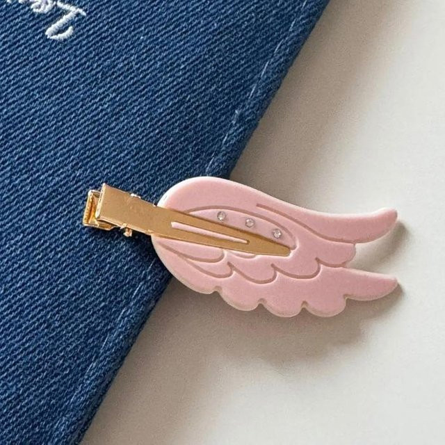 Haarnadel Flügel, rosa, Damen - Bild 1