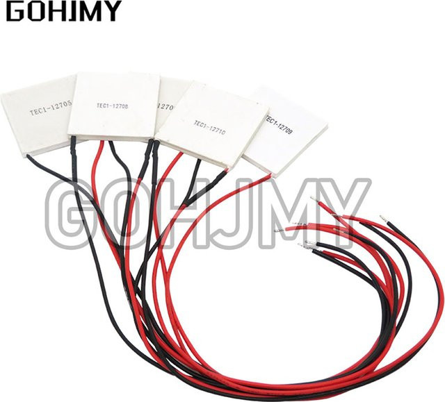 GOHJMY Peltier-Kühler TEC1-12715 Set, 10er Pack, Weiß - Bild 1