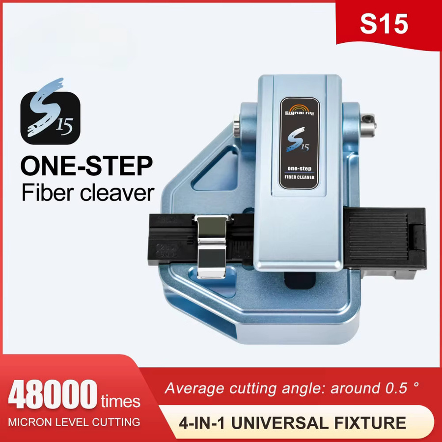 Signalfire S15 Cleaver Hochwertiger Glasfaserschneider 4-in-1 Schneidewerkzeug in Blau - Bild 2