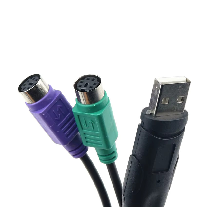 Cltgxdd USB-A auf 6-Pin PS2-Buchse Adapterkabel Konverter für Tastatur und Maus - Bild 3